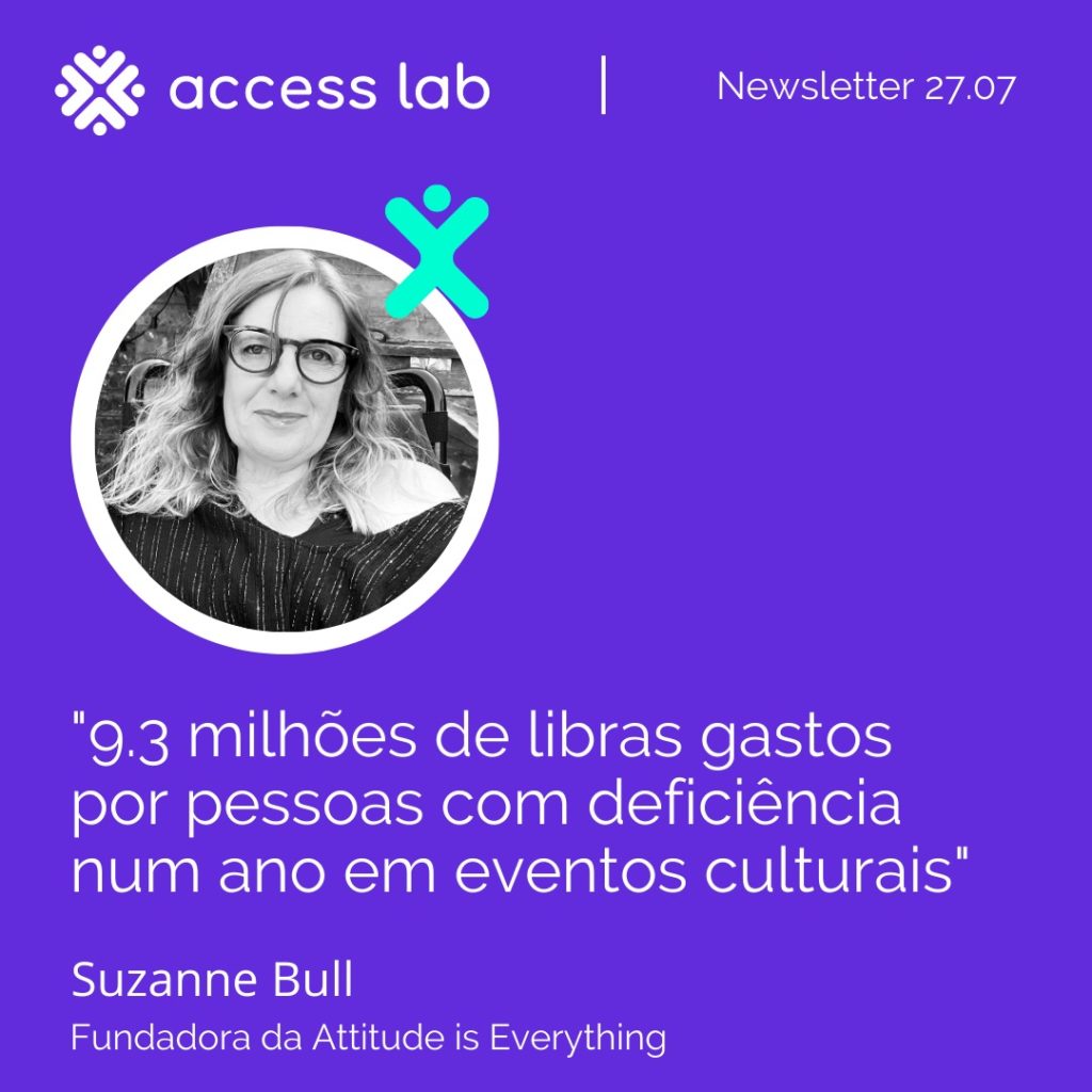 Imagem de Suzanne Bull: 9.3 milhões de libras gastos por pessoas com deficiência num ano em eventos culturais
