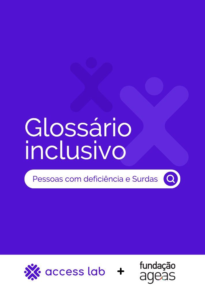 Capa do documento "Glossário Inclusivo"