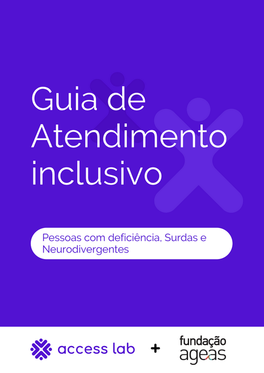 Capa do documento "Guia de Atendimento inclusivo"